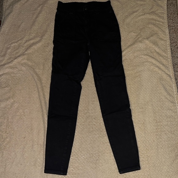 AE Black Next Level Stretch Curvy Super Hi-Rise Jegging - Picture 2 of 7